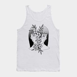 Pretty flowers pretty girl Tank Top